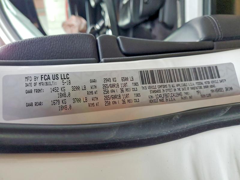Продаж на аукціоні авто 2018 Jeep Grand Cherokee, vin: 1C4RJFBG7JC412045, номер лоту: 51672726