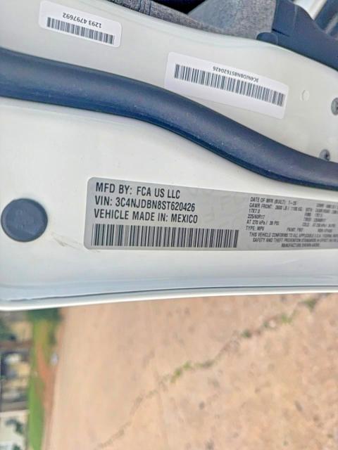 Aukcja sprzedaży 2025 Jeep Compass, vin: 3C4NJDBN8ST620426, numer aukcji: 55640226