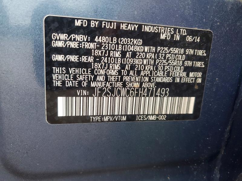 Aukcja sprzedaży 2015 Subaru Forester, vin: JF2SJCWC6FH471493, numer aukcji: 52338246