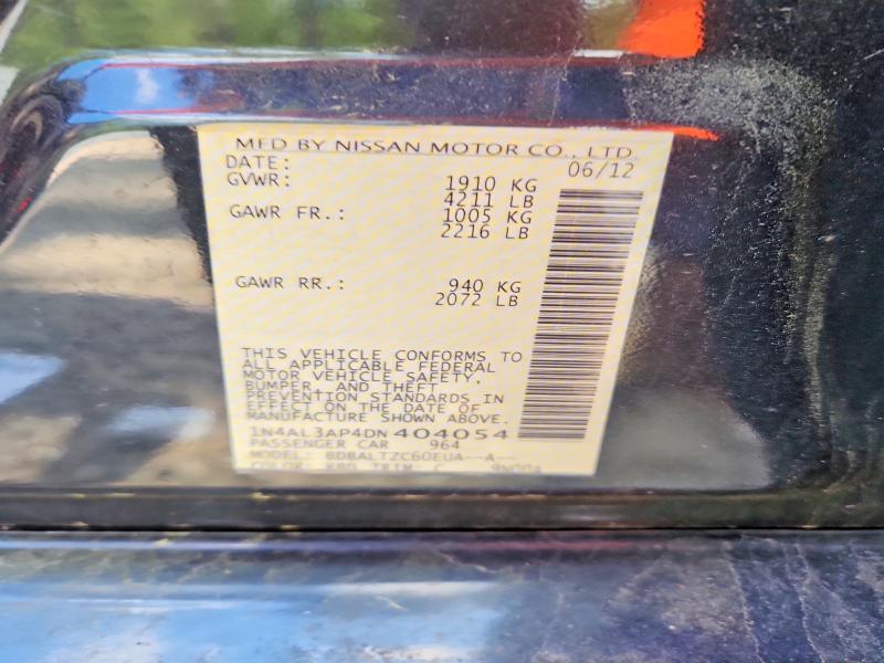 Продажа на аукционе авто 2013 Nissan Altima, vin: 1N4AL3AP4DN404054, номер лота: 53711226