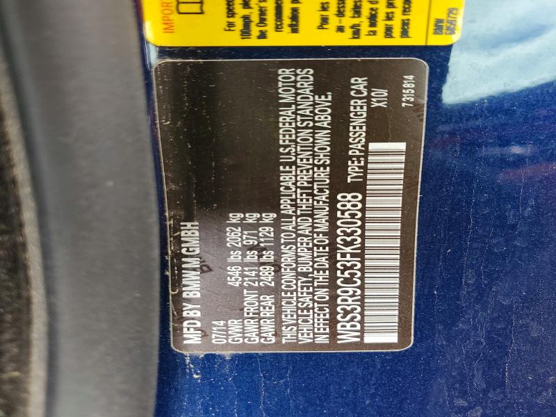Aukcja sprzedaży 2015 Bmw M4, vin: WBS3R9C53FK330588, numer aukcji: 55368366