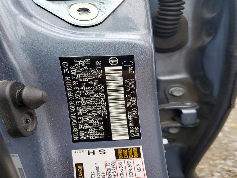 Продажа на аукционе авто 2021 Toyota Corolla, vin: JTDEAMDE9MJ013989, номер лота: 52526456