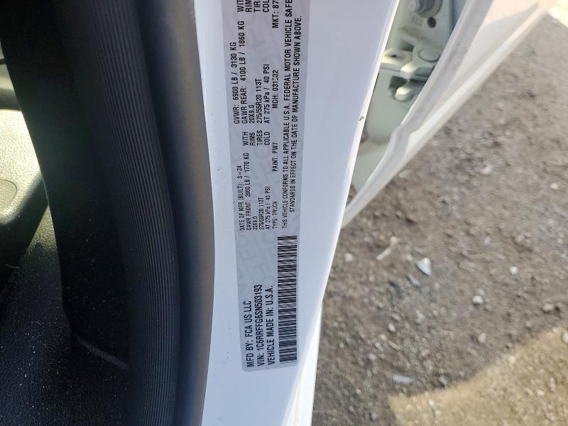 2025 Ram 1500 მანქანა იყიდება აუქციონზე, vin: 1C6RRFFG6SN503193, აუქციონის ნომერი: 52465706