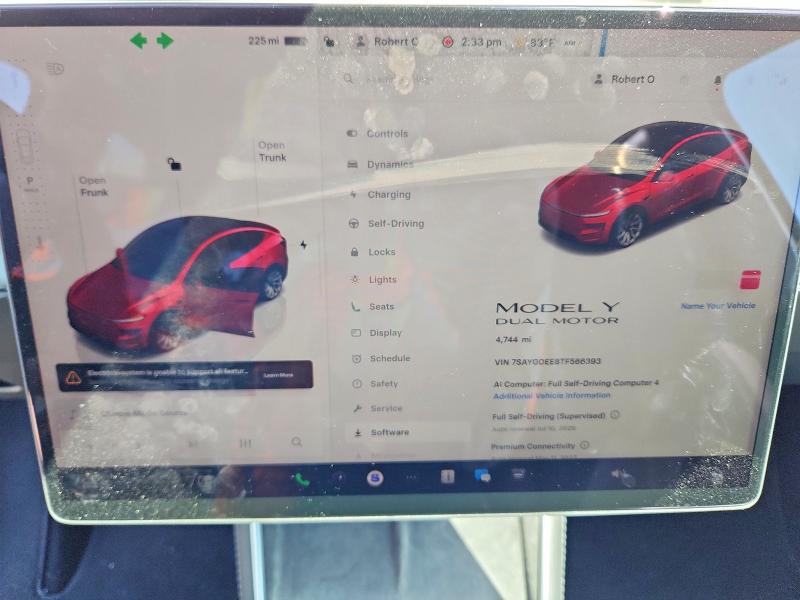 2026 Tesla Model Y მანქანა იყიდება აუქციონზე, vin: 7SAYGDEE8TF566393, აუქციონის ნომერი: 54322456