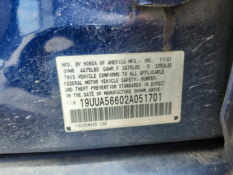 Продажа на аукционе авто 2002 Acura 3.2tl, vin: 19UUA56602A051701, номер лота: 54794136