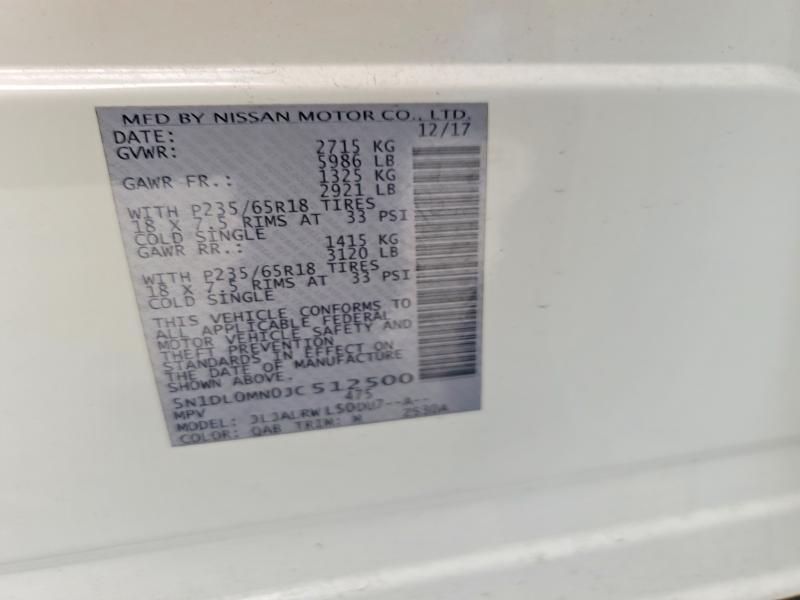 Продажа на аукционе авто 2018 Infiniti Qx60, vin: 5N1DL0MN0JC512500, номер лота: 52799606