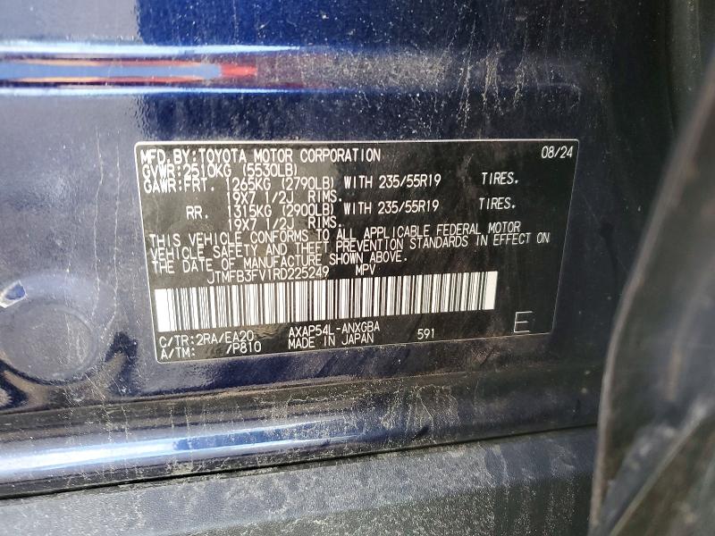 2024 Toyota Rav4 Prime მანქანა იყიდება აუქციონზე, vin: JTMFB3FV1RD225249, აუქციონის ნომერი: 51772386