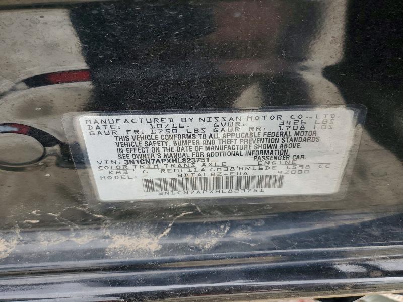 2017 Nissan Versa მანქანა იყიდება აუქციონზე, vin: 3N1CN7APXHL823751, აუქციონის ნომერი: 55095646