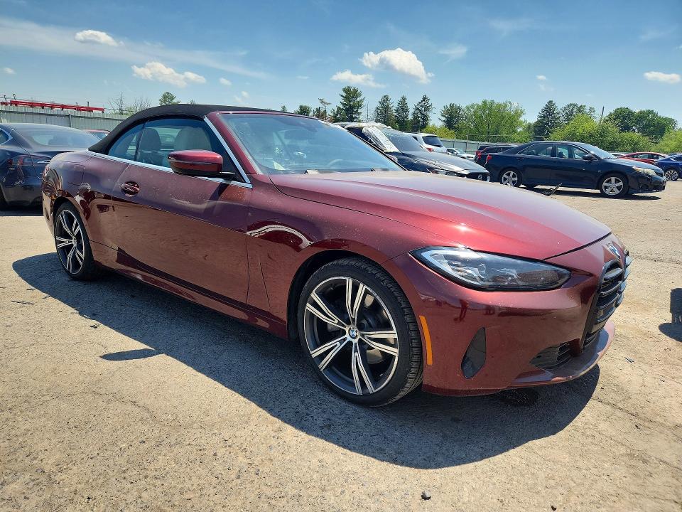 2022 Bmw 430i მანქანა იყიდება აუქციონზე, vin: WBA23AT08NCK16652, აუქციონის ნომერი: 53594276