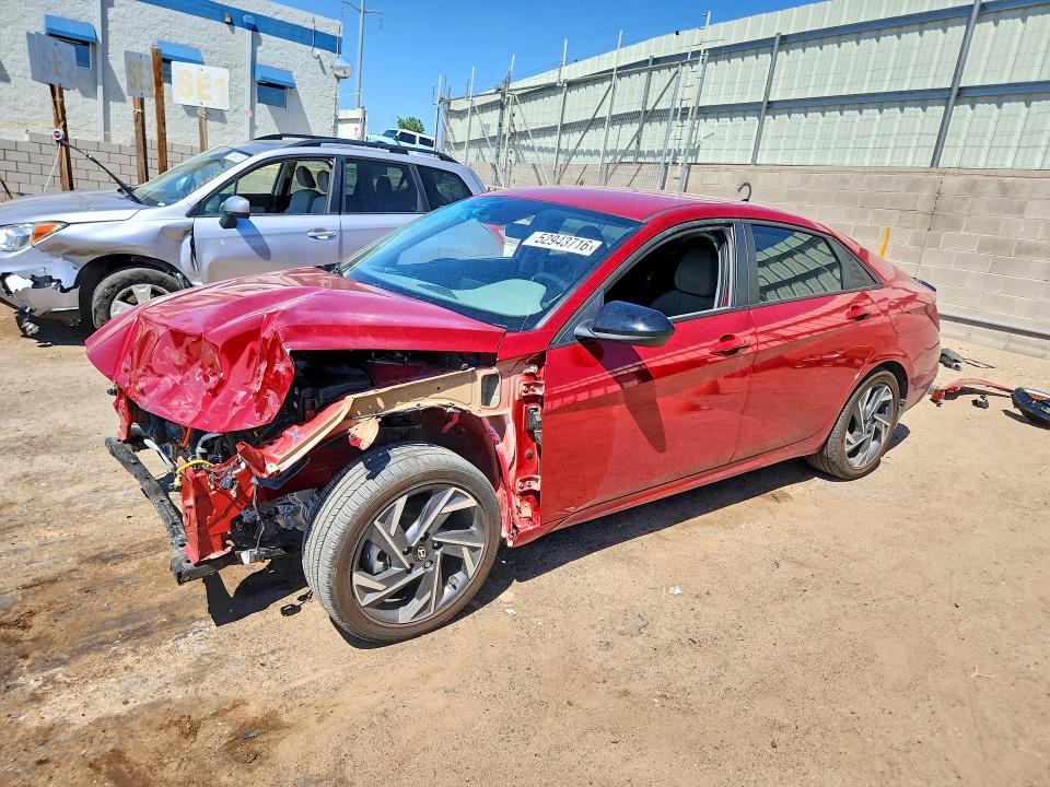 2025 Hyundai Elantra Hybrid მანქანა იყიდება აუქციონზე, vin: KMHLM4DJ4SU155900, აუქციონის ნომერი: 52943716