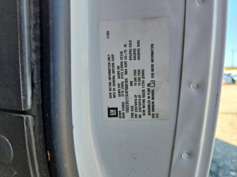 Продажа на аукционе авто 2004 Gmc C5500, vin: 1GDE5C11X4F508104, номер лота: 52378196