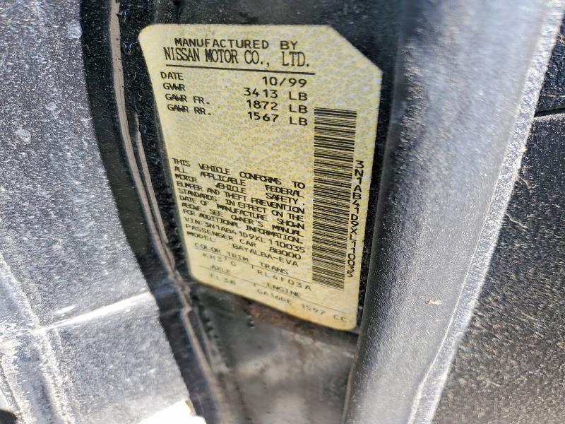 53172366 :رقم المزاد ، 3N1AB41D9XL110035 vin ، 1999 Nissan Sentra مزاد بيع