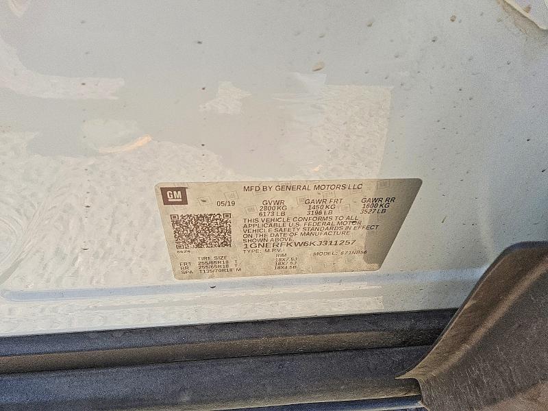 Продажа на аукционе авто 2019 Chevrolet Traverse, vin: 1GNERFKW6KJ311257, номер лота: 52092826