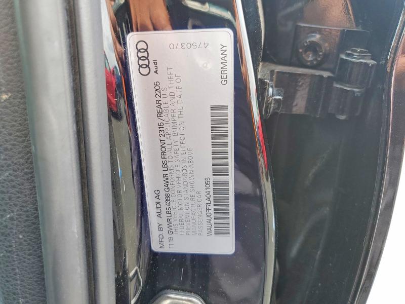 Продажа на аукционе авто 2020 Audi A3, vin: WAUAUGFF7LA041055, номер лота: 53849226