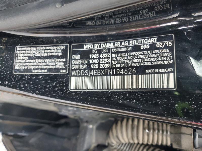 Продажа на аукционе авто 2015 Mercedes-benz Cla, vin: WDDSJ4EBXFN194626, номер лота: 54827016
