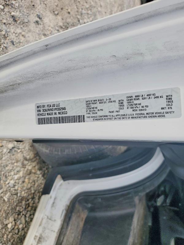54166916 :رقم المزاد ، 3C6LRVVG1PE552945 vin ، 2023 Ram Promaster 2500 مزاد بيع