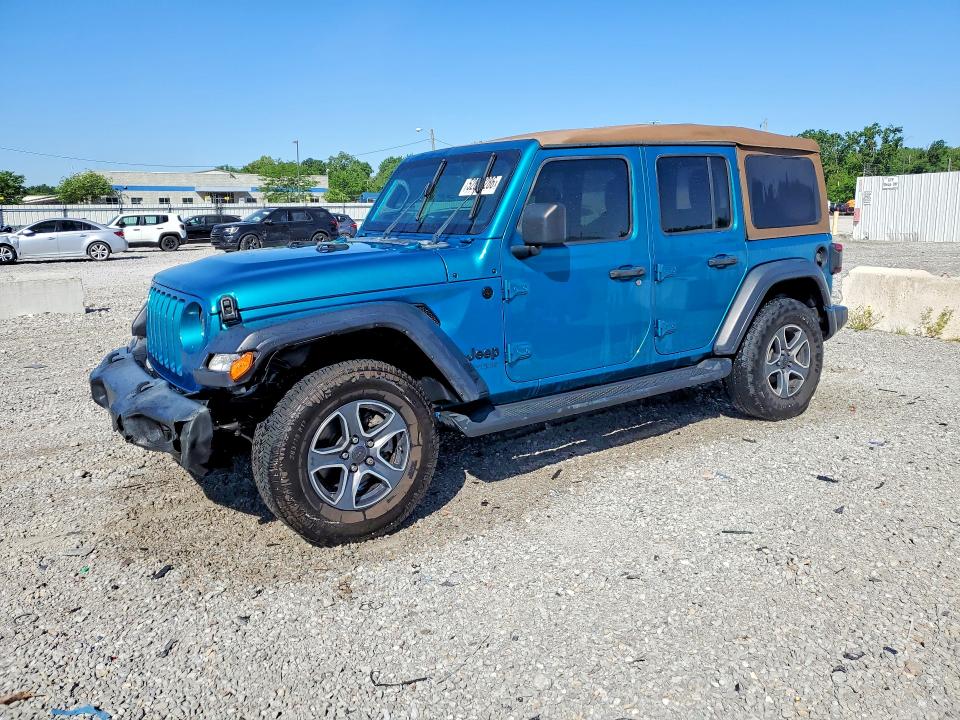 2020 Jeep Wrangler Unlimited მანქანა იყიდება აუქციონზე, vin: 1C4HJXDNXLW154330, აუქციონის ნომერი: 52664286