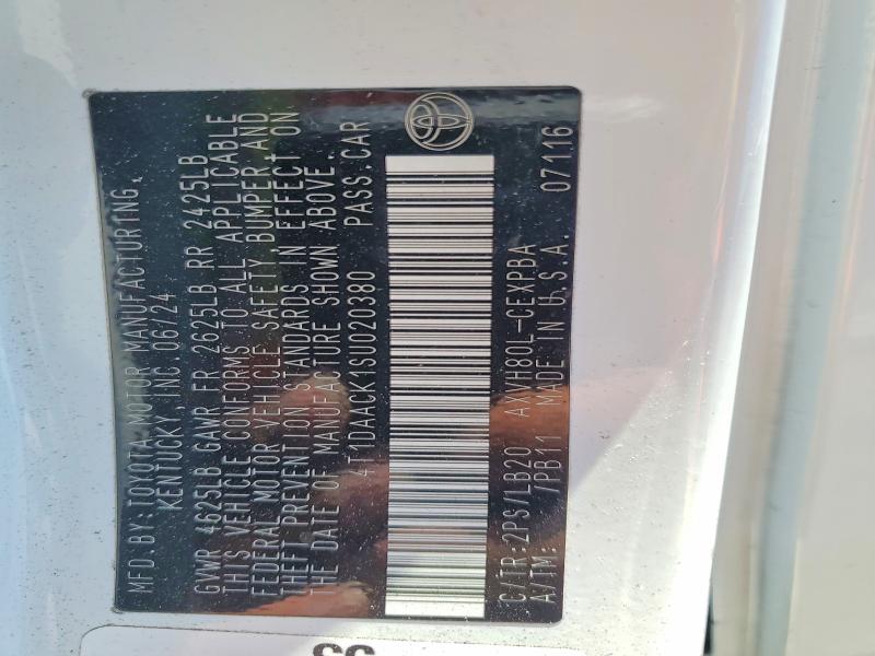 52933646 :رقم المزاد ، 4T1DAACK1SU020380 vin ، 2025 Toyota Camry مزاد بيع