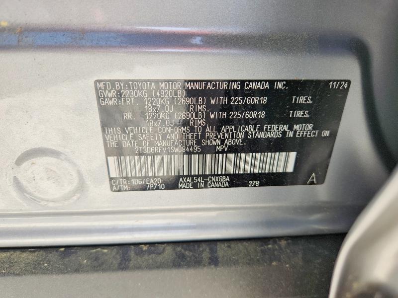 Продажа на аукционе авто 2025 Toyota Rav4, vin: 2T3D6RFV1SW084495, номер лота: 51859916