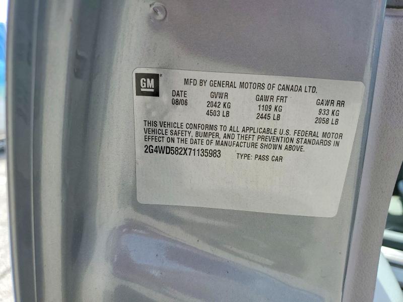 Продажа на аукционе авто 2007 Buick Lacrosse, vin: 2G4WD582X71135983, номер лота: 55112346