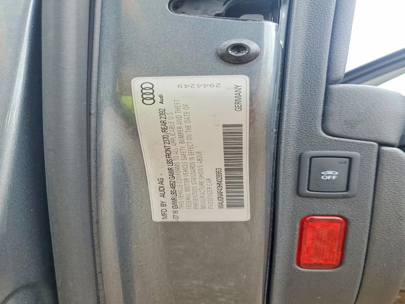 53919976 :رقم المزاد ، WAUGNAF43HN028953 vin ، 2017 Audi A4 مزاد بيع