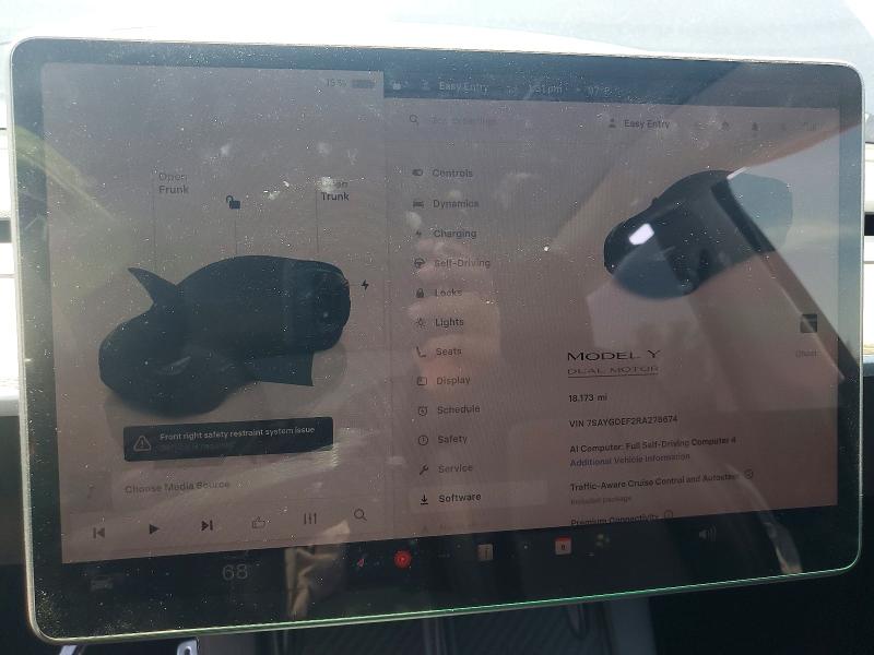 Продаж на аукціоні авто 2024 Tesla Model Y, vin: 7SAYGDEF2RA278674, номер лоту: 52905486