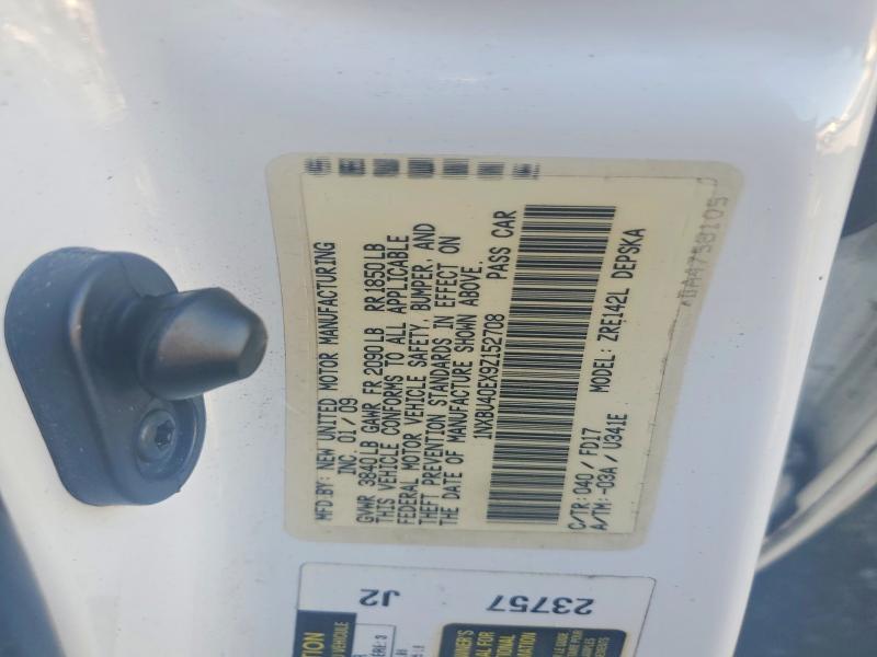 Aukcja sprzedaży 2009 Toyota Corolla, vin: 1NXBU40EX9Z152708, numer aukcji: 53400876