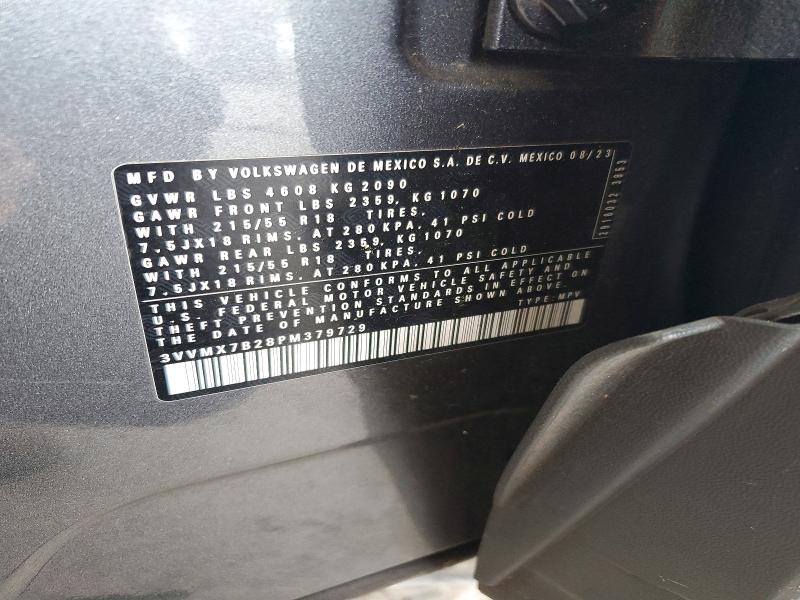 Aukcja sprzedaży 2023 Volkswagen Taos, vin: 3VVMX7B28PM379729, numer aukcji: 51450436