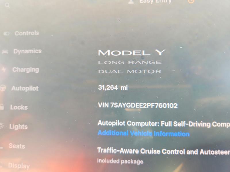Продажа на аукционе авто 2023 Tesla Model Y, vin: 7SAYGDEE2PF760102, номер лота: 53643226