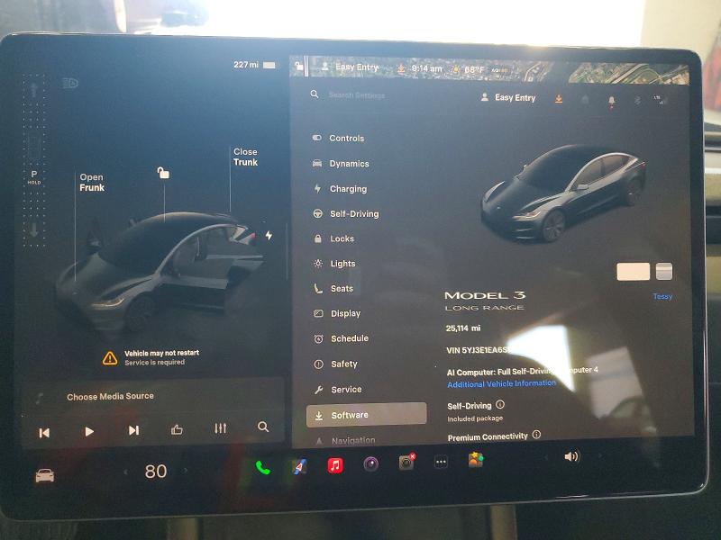 Aukcja sprzedaży 2025 Tesla Model 3, vin: 5YJ3E1EA6SF052789, numer aukcji: 52452736