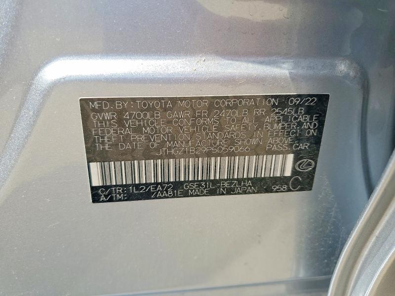 Aukcja sprzedaży 2023 Lexus Is 350, vin: JTHGZ1B29P5059066, numer aukcji: 52933026