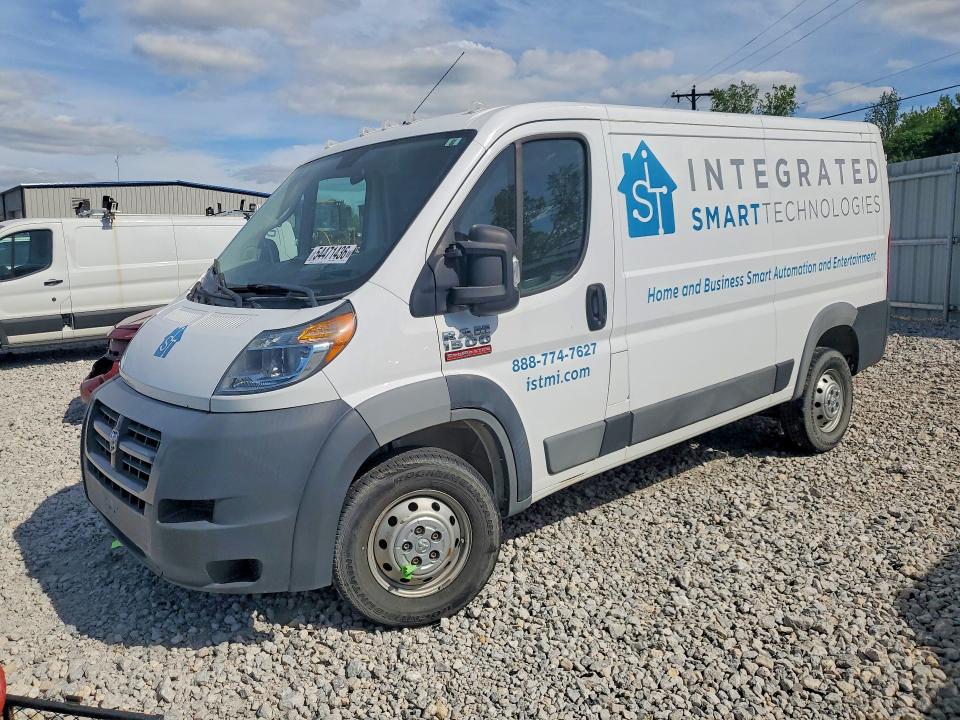 54471436 :رقم المزاد ، 3C6TRVAG4JE106219 vin ، 2018 Ram Promaster 1500 مزاد بيع