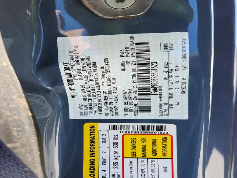 Продаж на аукціоні авто 2024 Ford Mustang, vin: 1FA6P8R08R5501523, номер лоту: 52245356