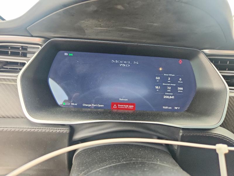 53607826 :رقم المزاد ، 5YJSA1E21HF210352 vin ، 2017 Tesla Model S مزاد بيع