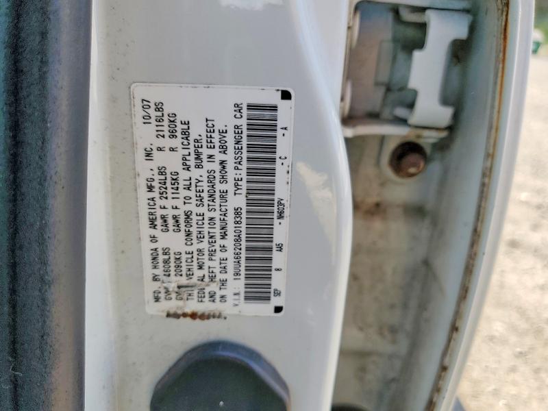 50135436 :رقم المزاد ، 19UUA66208A018385 vin ، 2008 Acura Tl مزاد بيع