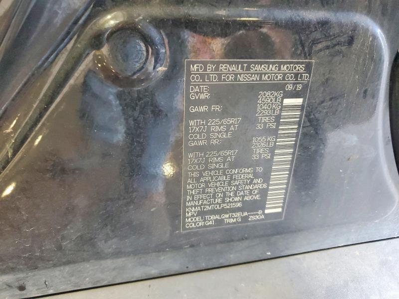 Продаж на аукціоні авто 2020 Nissan Rogue, vin: KNMAT2MT0LP521596, номер лоту: 54833056