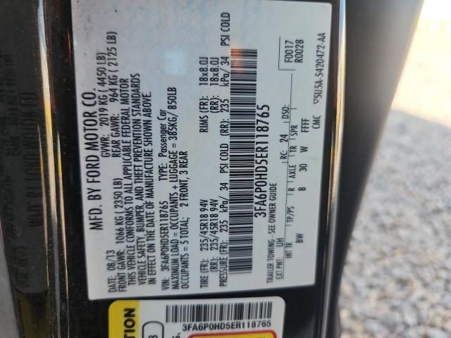 53390216 :رقم المزاد ، 3FA6P0HD5ER118765 vin ، 2014 Ford Fusion مزاد بيع