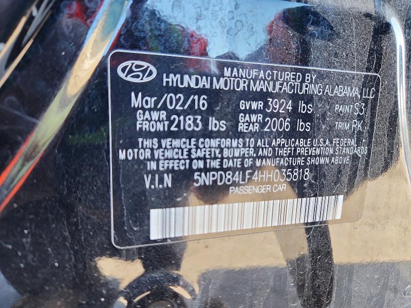 Aukcja sprzedaży 2017 Hyundai Elantra, vin: 5NPD84LF4HH035818, numer aukcji: 52129566