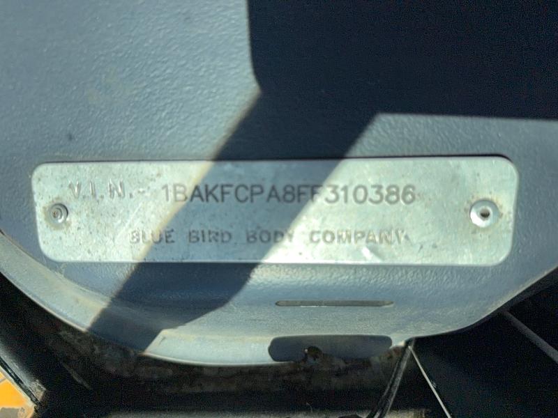Продаж на аукціоні авто 2015 Blue Bird School Bus / Transit Bus, vin: 1BAKFCPA8FF310386, номер лоту: 54805236