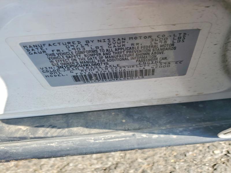 Продаж на аукціоні авто 2019 Nissan Kicks, vin: 3N1CP5CU4KL560715, номер лоту: 52903146