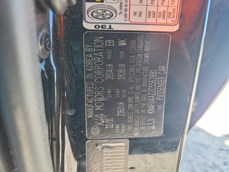 52682386 :رقم المزاد ، KNAFU4A22C5562881 vin ، 2012 Kia Forte مزاد بيع