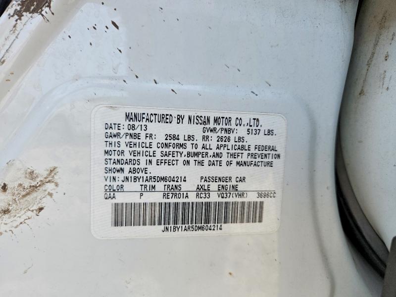 Продаж на аукціоні авто 2013 Infiniti M37, vin: JN1BY1AR5DM604214, номер лоту: 53916886