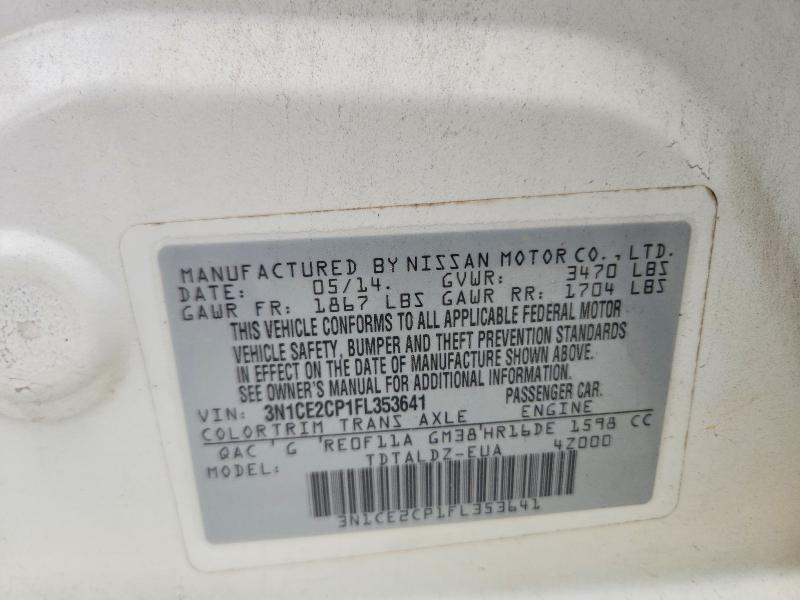 Aukcja sprzedaży 2015 Nissan Versa Note, vin: 3N1CE2CP1FL353641, numer aukcji: 53260406
