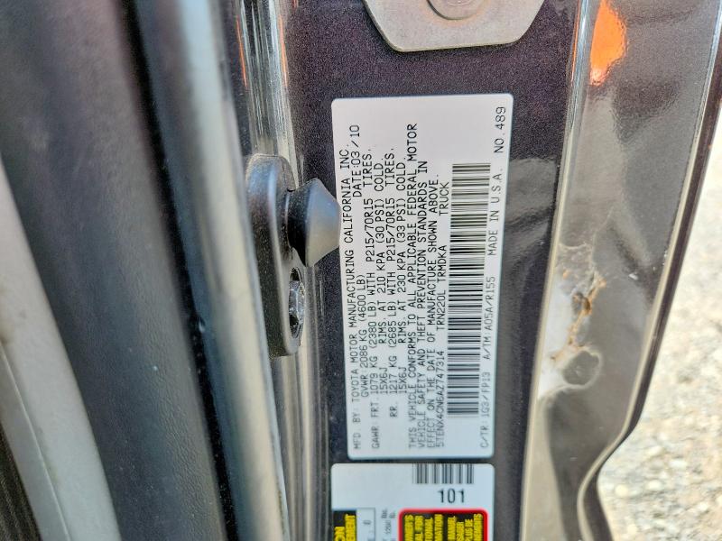 Aukcja sprzedaży 2010 Toyota Tacoma, vin: 5TENX4CN6AZ747314, numer aukcji: 55545306