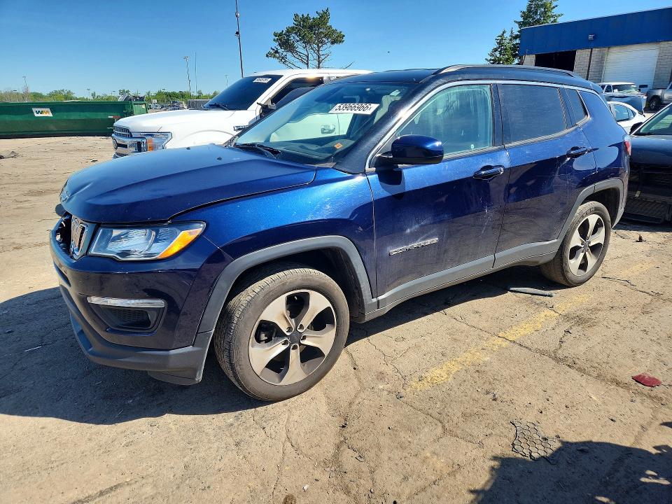 53966966 :رقم المزاد ، 3C4NJDBBXJT361300 vin ، 2018 Jeep Compass مزاد بيع