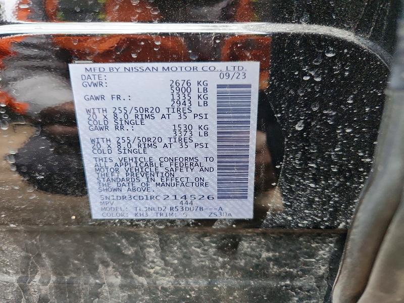 Продаж на аукціоні авто 2024 Nissan Pathfinder, vin: 5N1DR3CD1RC214526, номер лоту: 51127856