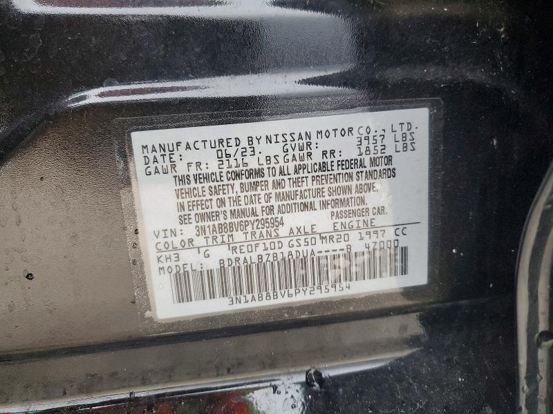Продажа на аукционе авто 2023 Nissan Sentra, vin: 3N1AB8BV6PY295954, номер лота: 53433816