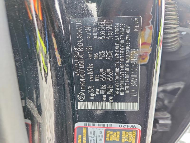 Продажа на аукционе авто 2024 Hyundai Tucson, vin: 5NMJE3DE3RH315921, номер лота: 54829036