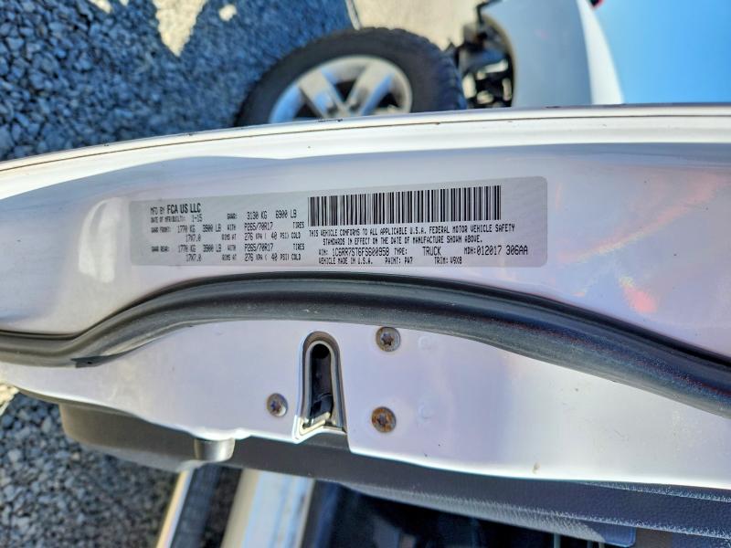2015 Ram 1500 მანქანა იყიდება აუქციონზე, vin: 1C6RR7ST6FS600958, აუქციონის ნომერი: 53289186