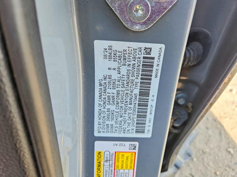 Продаж на аукціоні авто 2025 Honda Civic, vin: 2HGFE1E5XSH470445, номер лоту: 53319176